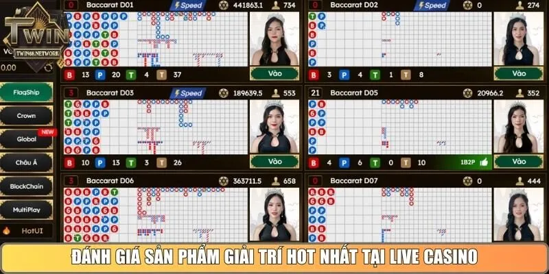 Đánh giá sản phẩm giải trí hot nhất tại Live Casino