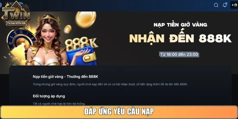 Đáp ứng yêu cầu nạp