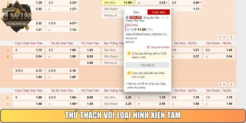 Thử thách với loại hình xiên tam